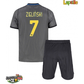 Inter Milan Piotr Zielinski #7 Kolmaspaita Lapsille 2026-27 Lyhythihainen (+ shortsit)